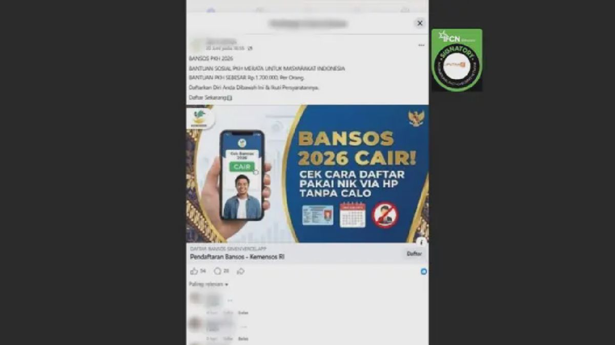 Beredar Link Palsu Pendaftaran Bansos PKH 2026, Kemensos Beri Peringatan