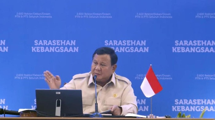 Prabowo Hadiri Penutupan Sarasehan KSTI, Terima Daftar Pertanyaan Para Profesor