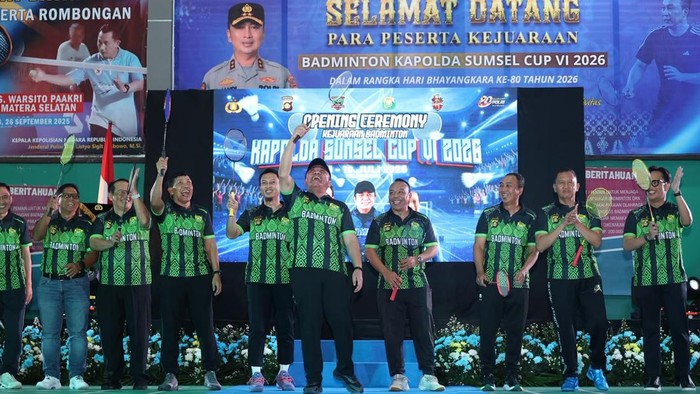 Polda Sumsel Sukses Gelar Badminton Kapolda Cup 2026, Lebih dari Seribu Peserta Meriahkan Perayaan Bhayangkara