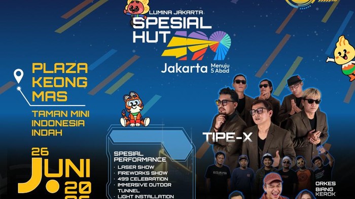 HUT Ke-499 Jakarta, Disparekraf DKI Hadirkan Gelaran Seni-Laser Show di TMII