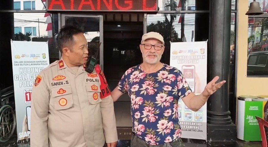 WN Prancis Korban Jambret HP di Kota Tua Apresiasi Polisi Tangkap Pelaku
