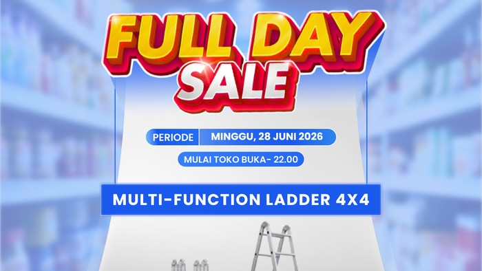 Tangga Multifungsi Banting Harga di Transmart Full Day Sale Besok!