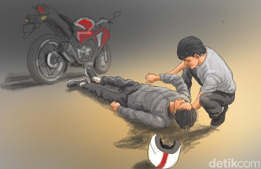 Insiden Tragis di Bogor: Pengendara Motor Meninggal Sesaat Setelah Jatuh di Jalan Raya