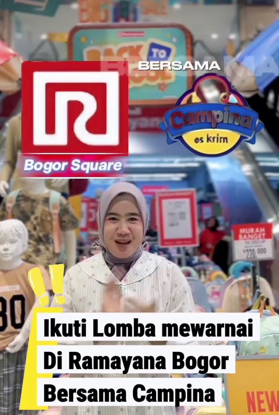 Libur Sekolah Makin Seru, Ramayana Bogor-Campina Hadirkan Lomba Mewarnai