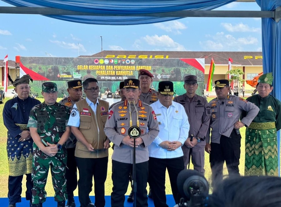 Kapolri Perintahkan Jajaran Polda Riau Maksimalkan Penanggulangan Karhutla, Kolaborasi Jadi Kunci