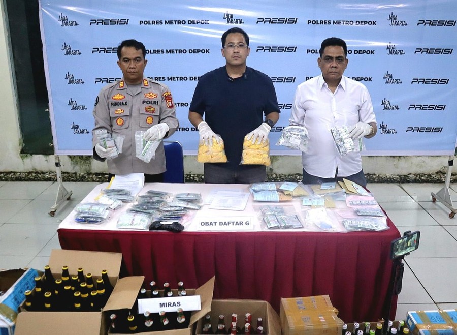 Operasi Besar di Apartemen, Polres Depok Bekuk Puluhan Pelaku Peredaran Obat Terlarang