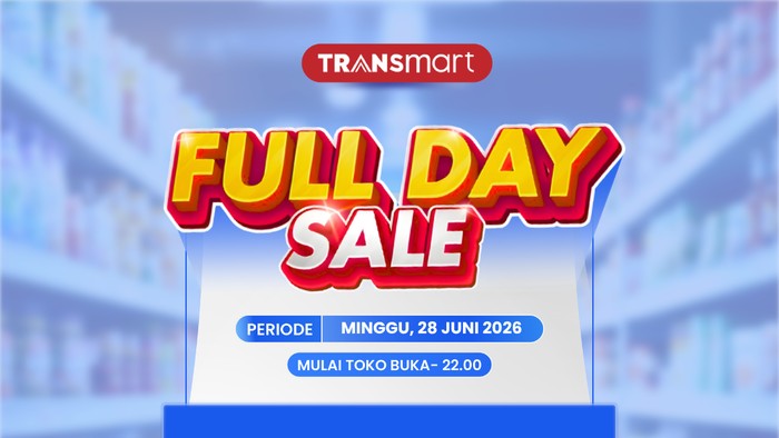 Baru Gajian Nih! Yuk Belanja di Transmart Full Day Sale, Diskon 50% + 20%