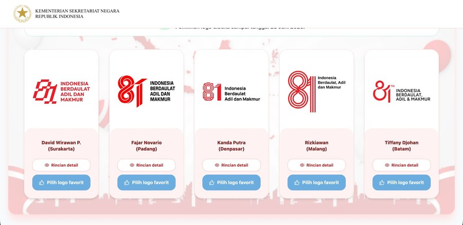 JAKARTA — Pemerintah resmi membuka kesempatan bagi seluruh masyarakat Indonesia untuk turut serta dalam pemilihan logo
