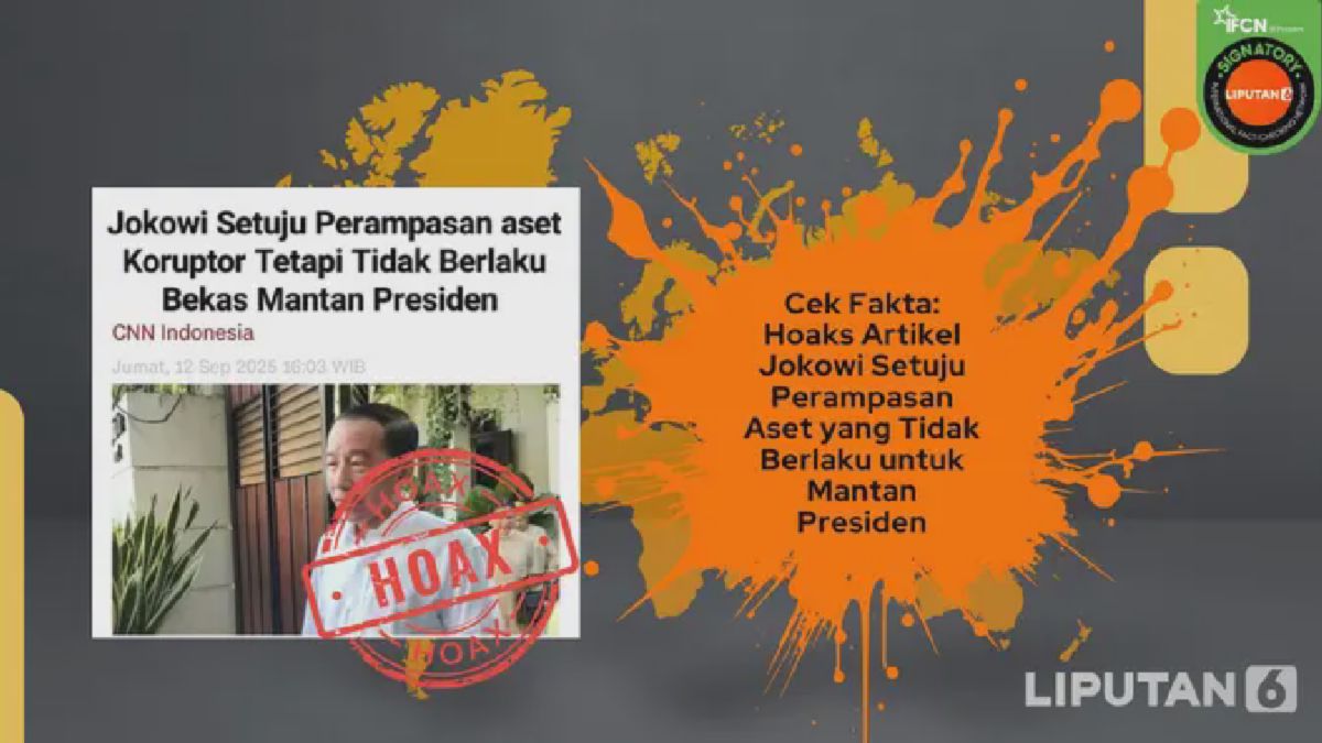 Cek Fakta Klaim Jokowi Setujui Perampasan Aset Koruptor Kecualikan Mantan Presiden