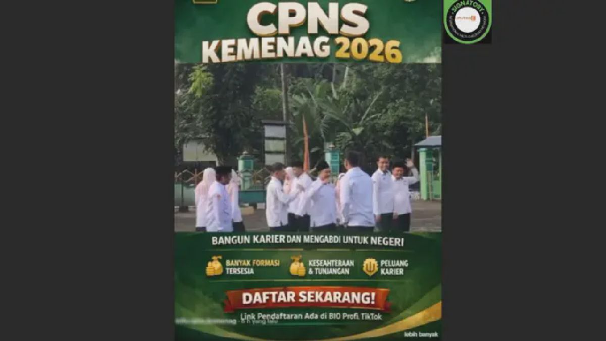 Cek Fakta: Link Pendaftaran CPNS Kemenag 2026 Adalah Hoaks