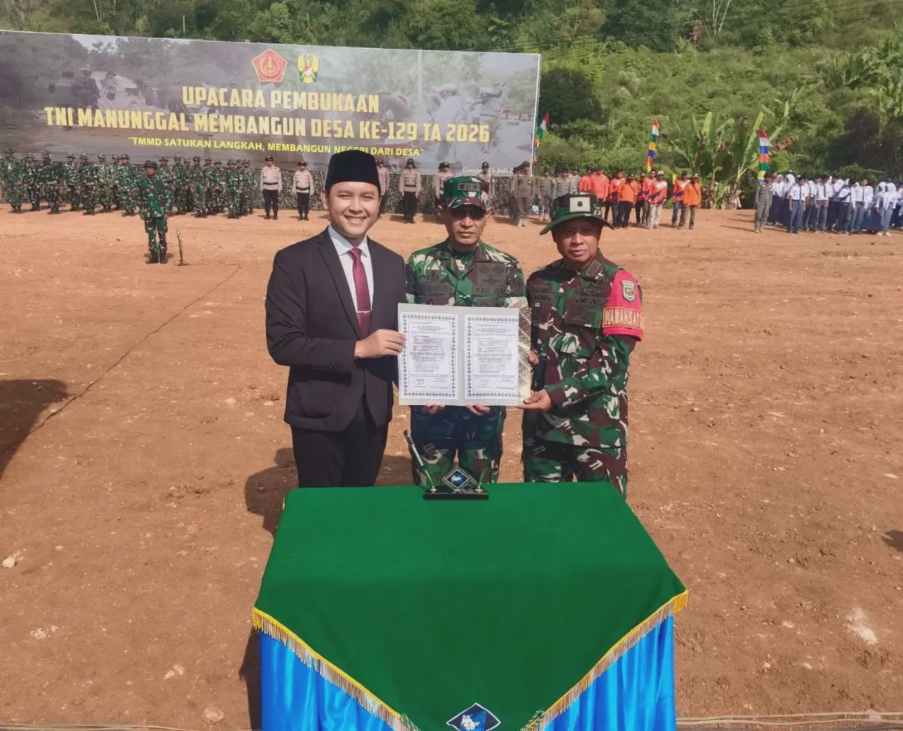 Kodim 0608 dan Pemkab Cianjur Resmi Buka TMMD ke-129 di Mekarmukti