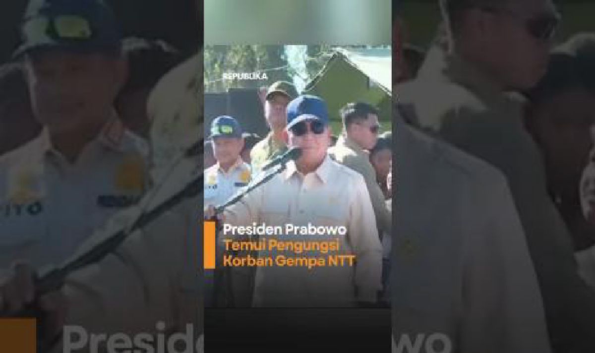 Prabowo Temui Pengungsi Gempa Nagekeo NTT, Perintahkan Tanggap Darurat