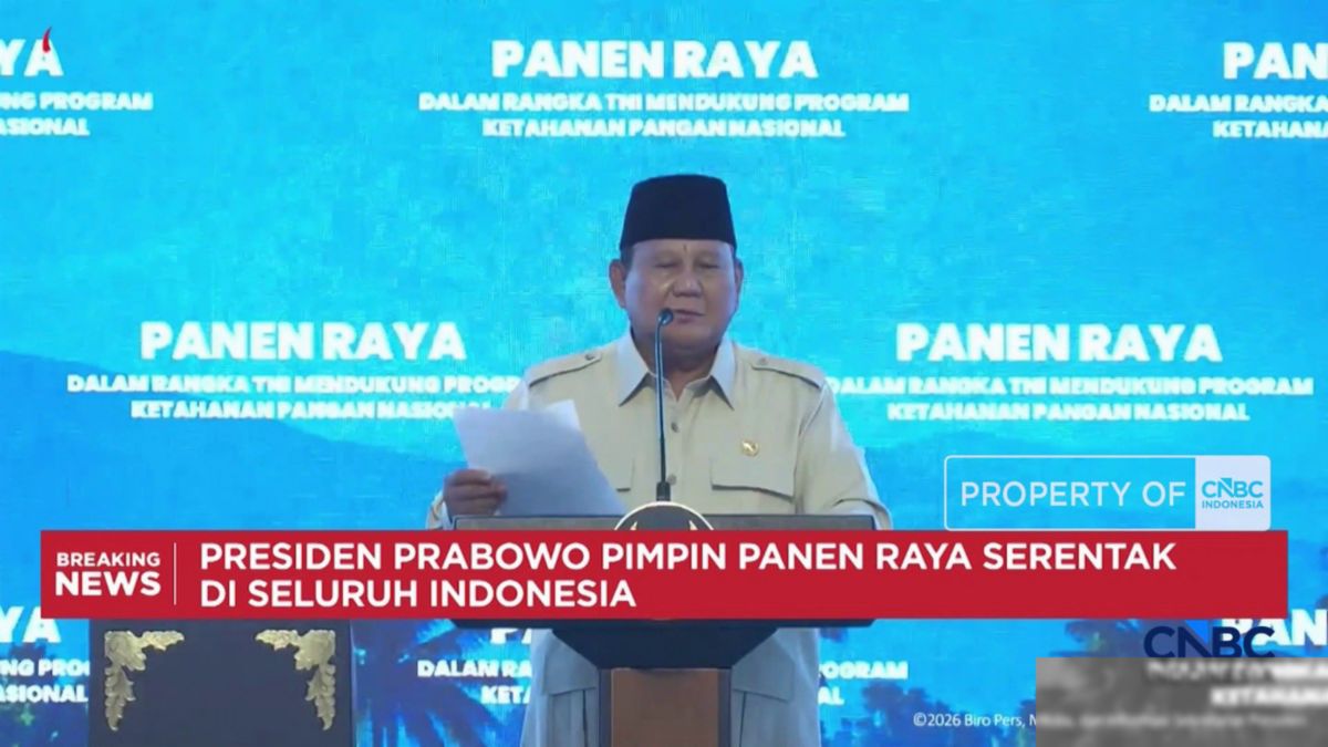 Presiden Prabowo Pimpin Panen Raya Serentak di 43 Titik