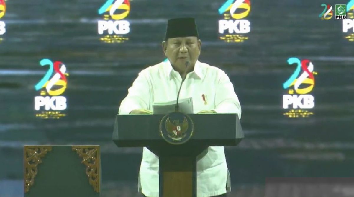 Prabowo Sebut MBG Singkatan Mas Bahlil Ganteng di Harlah PKB